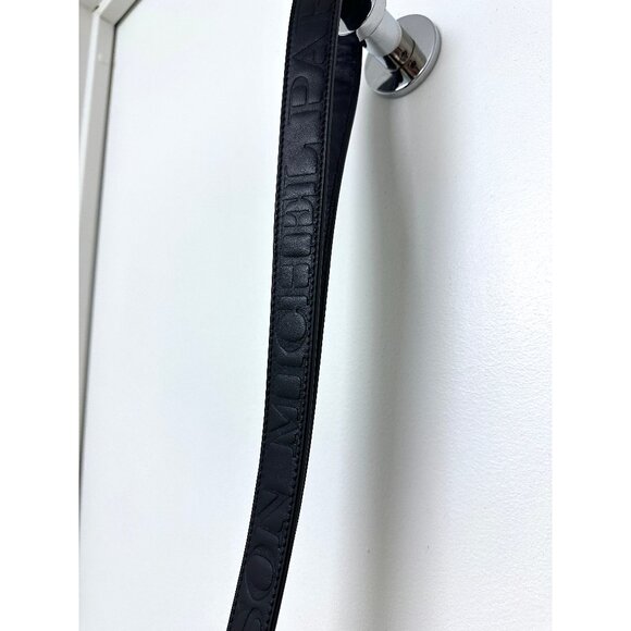 Maison Michel Martine Logo Shoulder Strap Black Leather Hat Bag Clasp main image 5